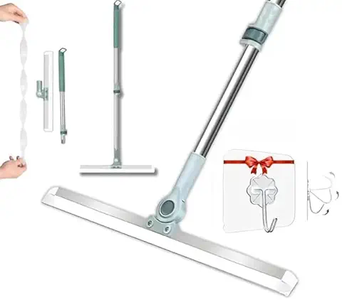 DARNEX Magic Broom Sweeper for Floor Cleaning – Multifunctional Silicone Wiper Mop with Stainless Steel